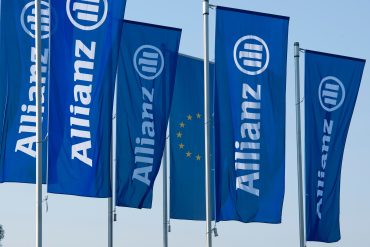 Allianz Life logo on office building, symbolizing data breach involving 1.4 million customer records through third-party CRM attack in July 2025.