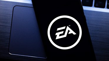EA game controller and sports logo on screen, symbolizing shift to live services and franchise strategy.