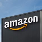 Amazon Echo and Bee wearable device side by side with AI data visualization overlay