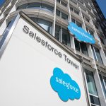 Salesforce AI chatbot assisting a customer with real-time support on a digital interface