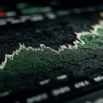 Wall Street sign with AI elements showing market rally trend