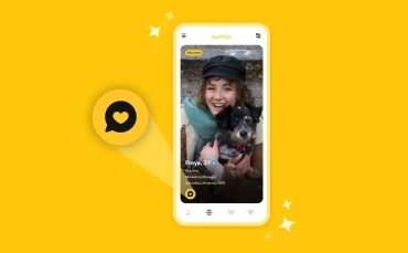 Bumble app login screen with selfie verification prompt on a smartphone.