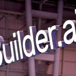 Builder.ai logo at the company’s office