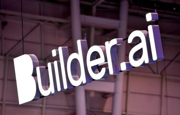 Builder.ai logo at the company’s office