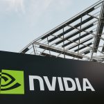 NVIDIA headquarters exterior with company logo in Santa Clara, California