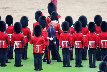 President Donald Trump inspects the troops during the State visit by the President of the United States of America at Windsor Castle on September 17, 2025 in Windsor, England / Photo by Chris Jackson / Getty Images