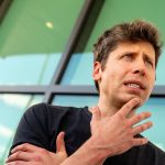 Sam Altman, chief executive officer of OpenAI Inc., during a media tour of the Stargate AI data center in Abilene, Texas, US, on Tuesday, Sept. 23, 2025. Stargate is a collaboration of OpenAI, Oracle and SoftBank, with promotional support from President Donald Trump, to build data centers and other infrastructure for artificial intelligence throughout the US. Photographer: Kyle Grillot/Bloomberg via Getty Images