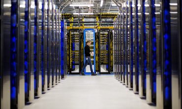 Microsoft Data Center with server racks