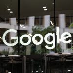 Alphabet HQ exterior with Google logo symbolizing $3 trillion milestone