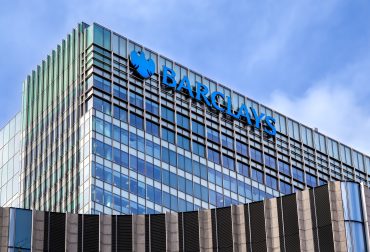 Barclays headquarters in London representing the bank’s AI investment research report.