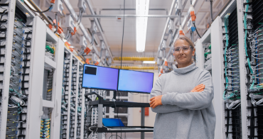 Microsoft data center interior