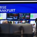 The trading floor at the Frankfurt Stock Exchange