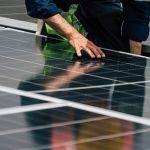 Rows of solar panels at Australia’s largest renewable energy project supporting Microsoft’s AI operations