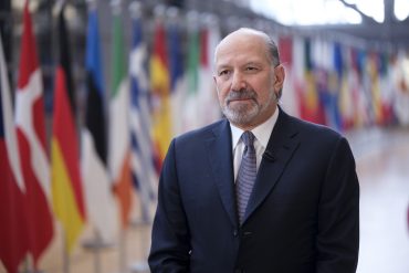 United States Secretary of Commerce, Howard Lutnick arrives for an EU Trade Ministers meeting in the Europa building, the EU Council headquarters as he discusses Nvidia’s H20 exports to China
