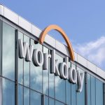 Workday headquarters building with corporate logo displayed on glass facade, as Workday reports Q3 results.