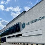 GE Vernova Berlin facility representing GE Vernova Q3 earnings, record backlog, power infrastructure growth, electrification and the Trench acquisition