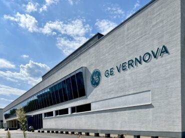 GE Vernova Berlin facility representing GE Vernova Q3 earnings, record backlog, power infrastructure growth, electrification and the Trench acquisition