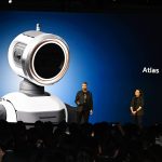 Boston Dynamics Atlas humanoid robot demonstrated on stage during Hyundai’s CES 2026 presentation, as Hyundai plans to deploy Boston Dynamics’ Atlas humanoid robots in factories by 2028, partnering with Google DeepMind to commercialize physical AI at scale.