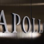 Apollo Global Management signage representing private credit liquidity as fund redemptions exceed limits in retail private credit markets