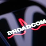 Broadcom logo as Broadcom AI revenue doubles to $8.4B, driven by hyperscaler custom silicon demand and VMware hybrid-cloud AI growth.