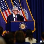 Federal Reserve Chair Jerome Powell speaks after the FOMC meeting as the Fed holds rates steady amid rising inflation forecasts and geopolitical risks.