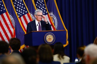 Federal Reserve Chair Jerome Powell speaks after the FOMC meeting as the Fed holds rates steady amid rising inflation forecasts and geopolitical risks.