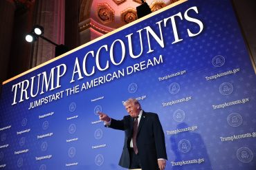 Donald Trump Trump Accounts program launch event as US newborn savings program expands with Treasury BNY Mellon and Robinhood under government savings accounts policy and capital markets initiative