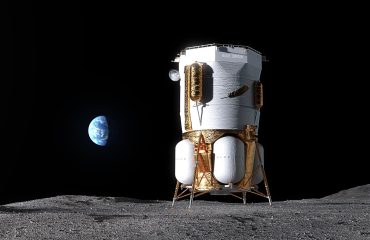 Blue Origin Blue Moon (MK1) cargo lander supporting NASA commercial lunar infrastructure and Artemis South Pole missions.