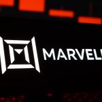 Marvell Technology logo representing the company’s AI infrastructure, optical interconnect, and hyperscale connectivity business.