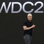 Apple CEO Tim Cook during the WWDC26 keynote introducing Siri AI, Apple Intelligence, and the company’s privacy-first AI strategy.