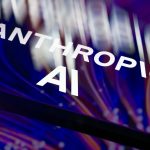 Anthropic logo displayed on a smartphone screen amid the company’s Claude Fable 5 and Mythos 5 export control dispute.