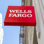 Wells Fargo signage during the Wells Fargo earnings report as the bank posted strong Q2 earnings, higher revenue, stronger profits, and growth after the asset cap ended.
