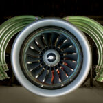 PurePower nacelle representing RTX, Collins Aerospace, Pratt & Whitney Geared Turbofan and commercial aerospace technology.