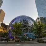 Amazon headquarters illustrating the Amazon bond sale, Amazon AI, AI infrastructure, Amazon bonds, AI investment, capital discipline, AWS investment and data center spending.