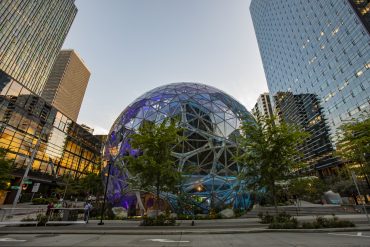 Amazon headquarters illustrating the Amazon bond sale, Amazon AI, AI infrastructure, Amazon bonds, AI investment, capital discipline, AWS investment and data center spending.
