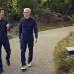 Apple CEO Tim Cook and incoming CEO John Ternus during the Apple OpenAI lawsuit over Apple trade secrets, AI hardware, OpenAI trade secrets, and confidential hardware designs.