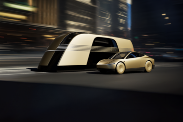 Tesla Cybercab representing autonomous driving, Robotaxi technology, AI investment and Tesla's future mobility platform.