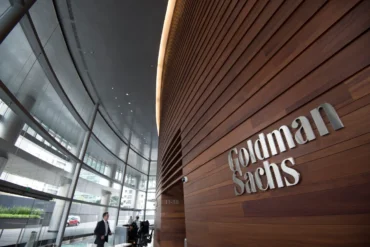 Goldman Sachs office during Goldman Sachs earnings as Q2 profit, trading revenue, investment banking, equity underwriting, and revenue reached record levels.