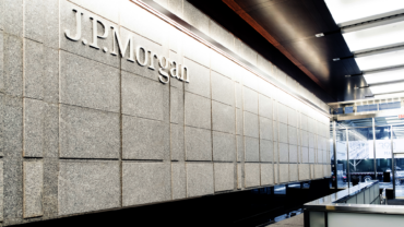 JPMorgan Chase office lobby during JPMorgan earnings as Q2 profit, trading revenue, investment banking, and revenue exceeded expectations.