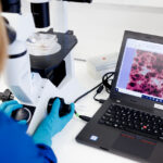 Novo Nordisk research and development laboratory with scientists working on pharmaceutical innovation, drug discovery and clinical research related to obesity treatments, Wegovy development and future therapies.