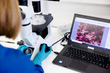 Novo Nordisk research and development laboratory with scientists working on pharmaceutical innovation, drug discovery and clinical research related to obesity treatments, Wegovy development and future therapies.