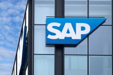 SAP headquarters representing SAP enterprise software, cloud computing, AI and second-quarter earnings.