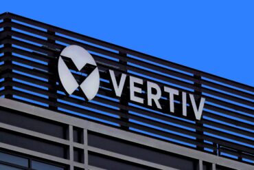 Vertiv headquarters (HQ) building, representing Vertiv Q2 2026 earnings, Vertiv AI infrastructure expansion, data center infrastructure growth, revenue miss, and Vertiv financial results.