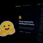 Hugging Face logo representing the AI and machine learning platform, open-source model ecosystem, generative AI development and artificial intelligence infrastructure
