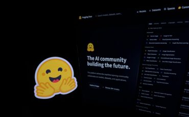 Hugging Face logo representing the AI and machine learning platform, open-source model ecosystem, generative AI development and artificial intelligence infrastructure