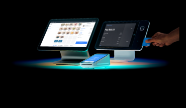 Square payment hardware displayed as Block reported Q2 earnings, highlighting Cash App growth, Square payment volume (GPV), stronger Block financial results, higher gross profit, bitcoin revenue performance and raised full-year guidance.