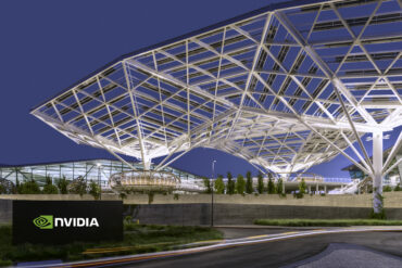Nvidia headquarters building representing Nvidia AI agent safety, OpenShell, BlueField-4, hardware-enforced AI security, autonomous AI agents and cybersecurity infrastructure