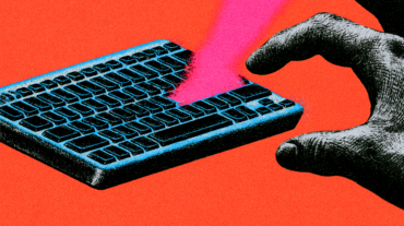 Hand using a computer keyboard illustrating Palo Alto Networks cybersecurity, enterprise security, cyber defense and AI-powered threat protection