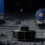 Northrop Grumman lunar infrastructure concept for a NASA Moon base, representing Northrop Grumman Q3 earnings, Space Systems growth, defense backlog and future space programs