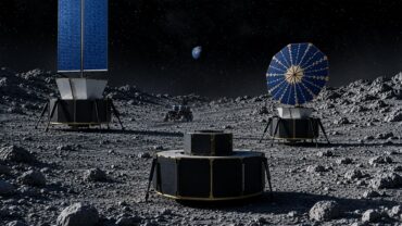 Northrop Grumman lunar infrastructure concept for a NASA Moon base, representing Northrop Grumman Q3 earnings, Space Systems growth, defense backlog and future space programs
